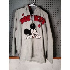 90s disney mickey quarter zip hoodie